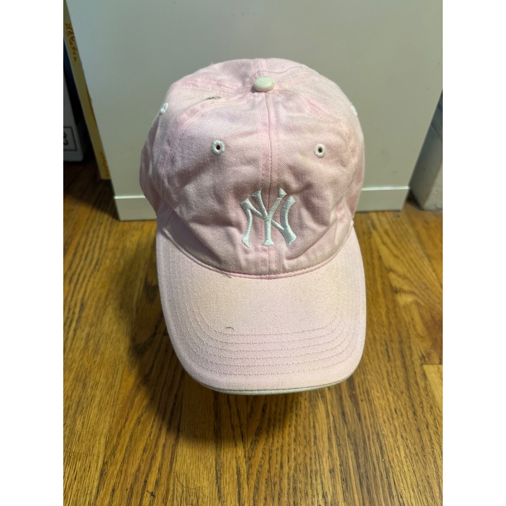 Pink New York Yankees MLB Baseball Cap Hat Adjustable Cotton Ladies‎